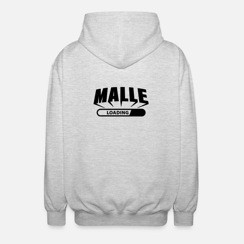 Malle loading - Unisex Hooded Jacket - light heather grey