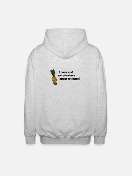 Always something fresh - Unisex Hooded Jacket - light heather grey