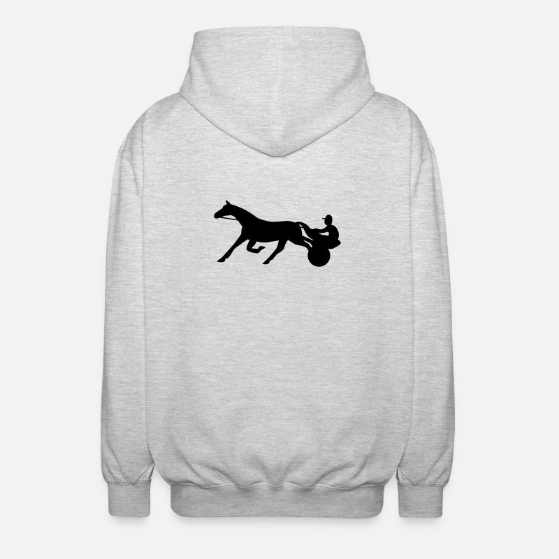 Harness Racing - Veste à capuche unisexe - gris clair chiné