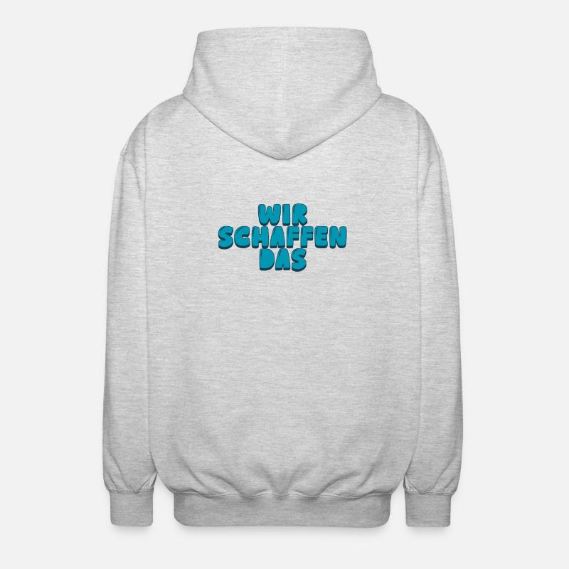 We can do it - Unisex Hooded Jacket - light heather grey