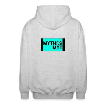 Mythos Myth Globe - Veste à capuche unisexe - gris clair chiné - Dos - AI Model Male 185 light (185cm)