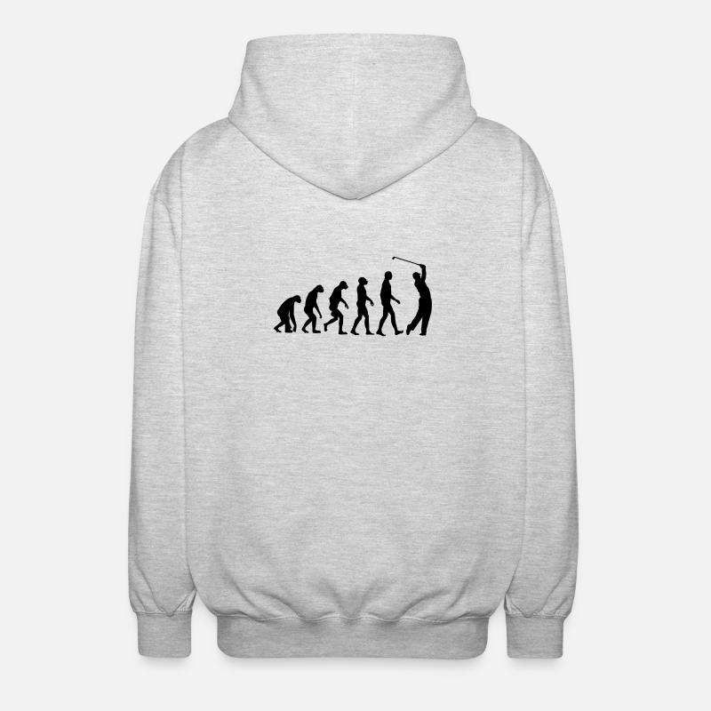 Golf Evolution Golfing - Unisex Hooded Jacket - light heather grey