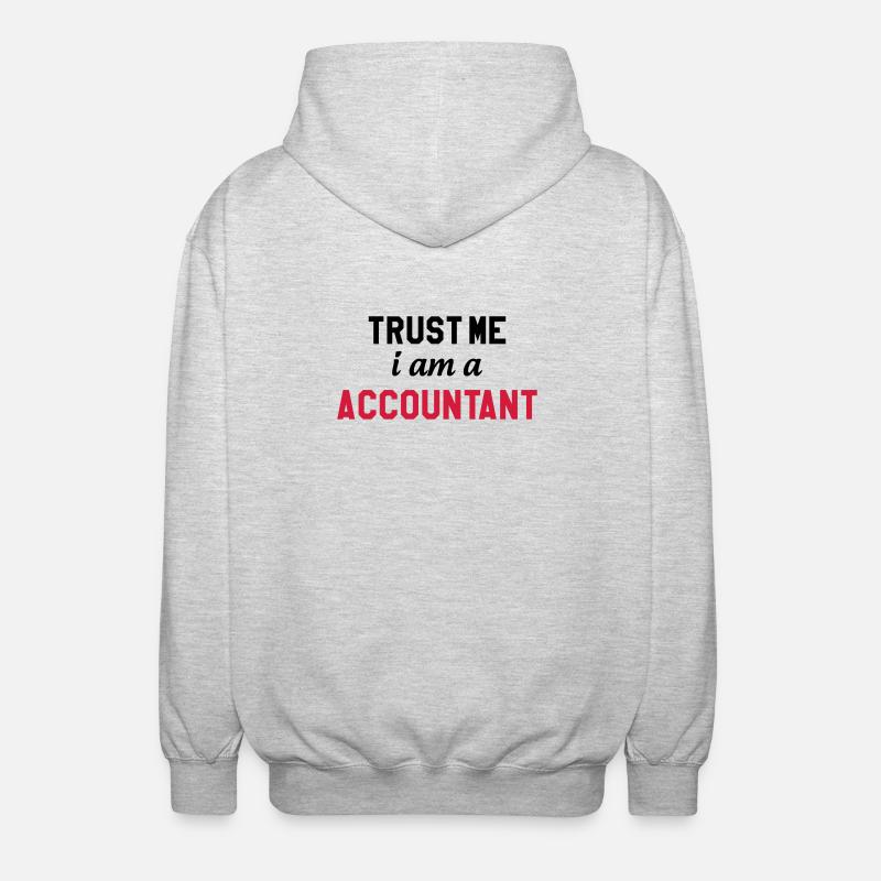 Accountant / Accounting / Comptable / Comptabilité - Unisex Hooded Jacket - light heather grey