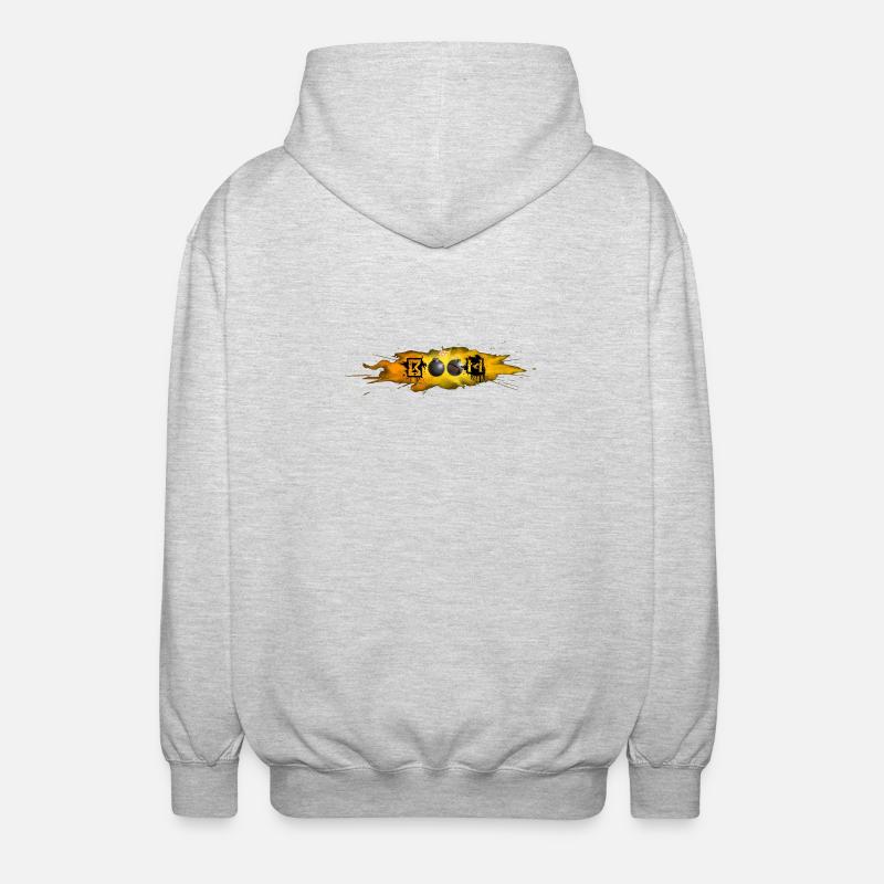 DRÖHNEN - Unisex Kapuzenjacke - Hellgrau meliert