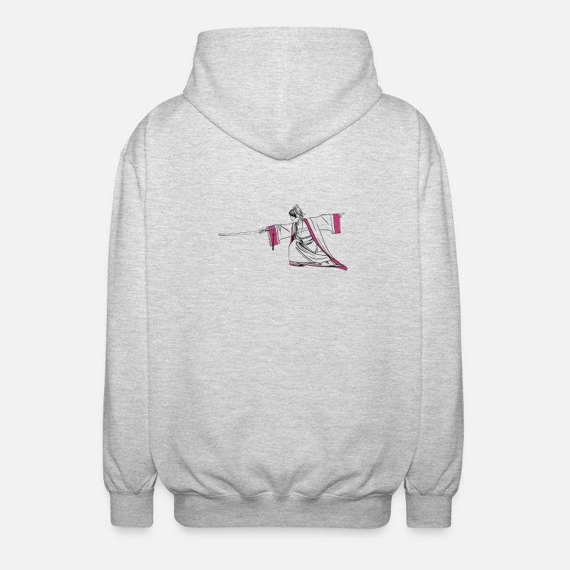 Épée - Veste à capuche unisexe - gris clair chiné