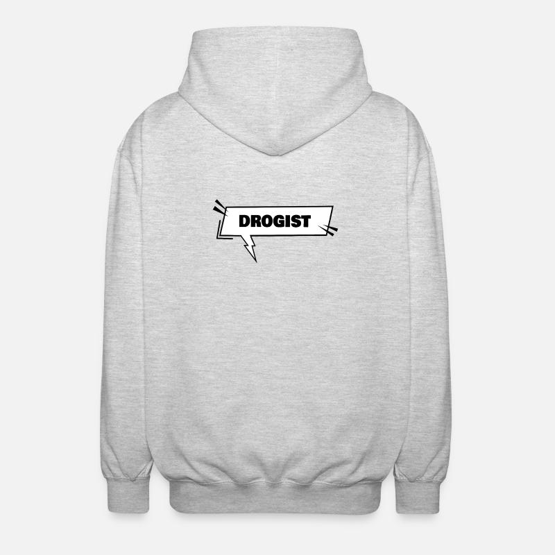 Drogist - Unisex Kapuzenjacke - Hellgrau meliert
