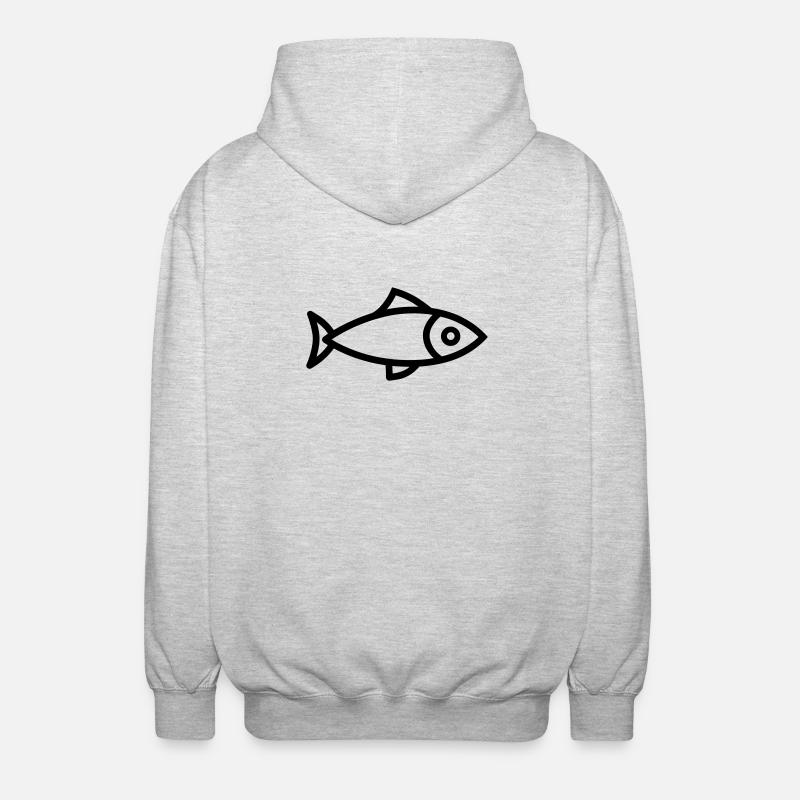 Hering - Unisex Kapuzenjacke - Hellgrau meliert