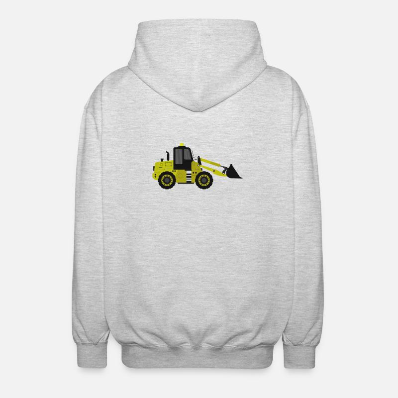 Bagger - Unisex Kapuzenjacke - Hellgrau meliert