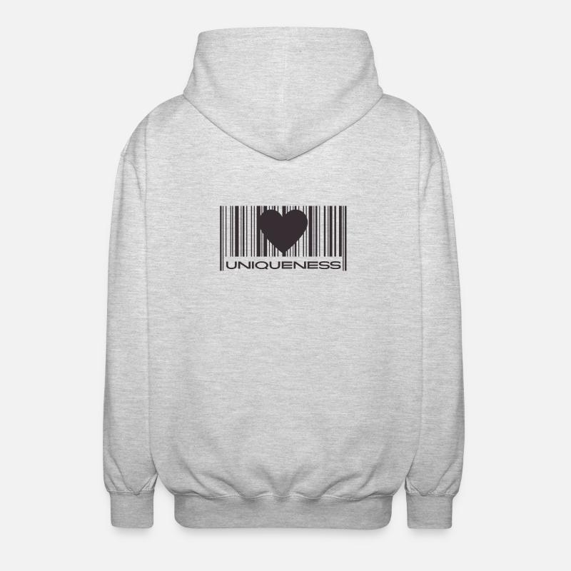 Uniqueness - Unisex Hooded Jacket - light heather grey