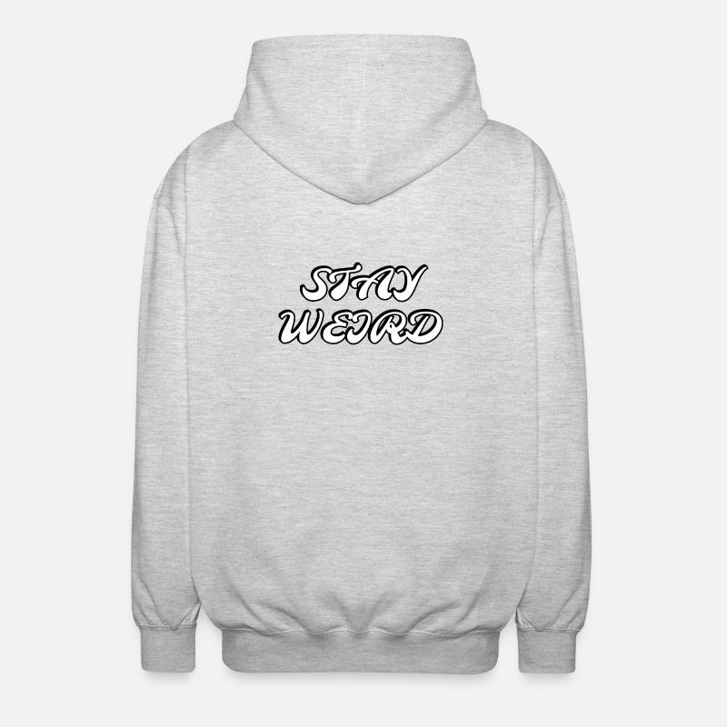 Reste bizarre - Veste à capuche unisexe - gris clair chiné