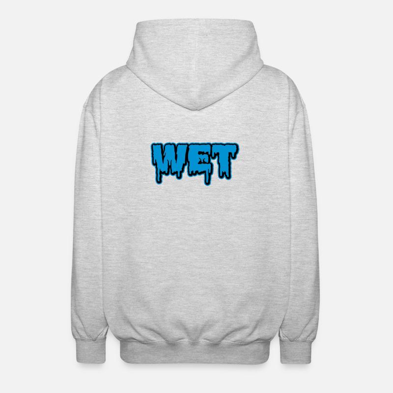 Wet - Unisex Kapuzenjacke - Hellgrau meliert