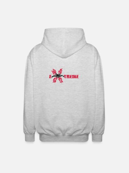 skydiver extreme - Unisex Hooded Jacket - light heather grey