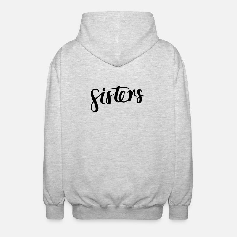 Sœurs - Veste à capuche unisexe - gris clair chiné