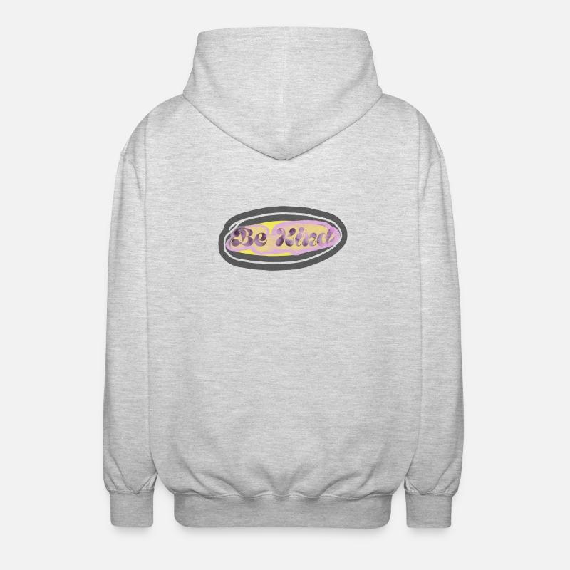 BE KIND - Unisex Hooded Jacket - light heather grey