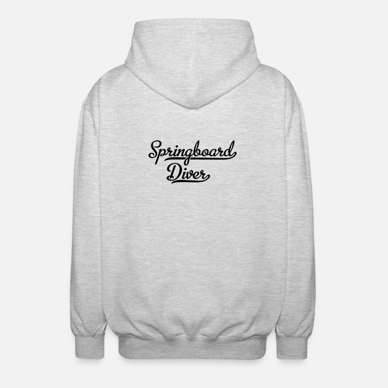 Wasserspringer - Unisex Kapuzenjacke - Hellgrau meliert