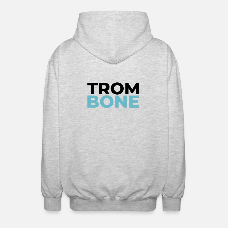 TROMBONE - Unisex Kapuzenjacke - Hellgrau meliert