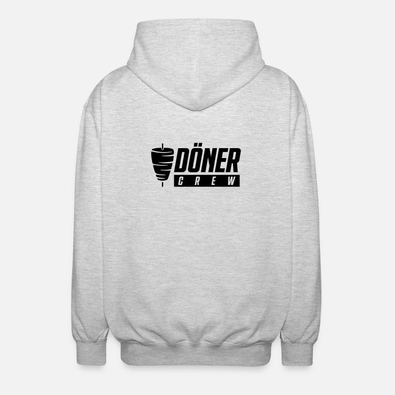 Döner Crew - Unisex Hooded Jacket - light heather grey