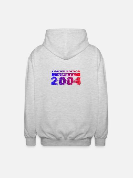 22e anniversaire Édition Limitée 04/2004 - Veste à capuche unisexe - gris clair chiné