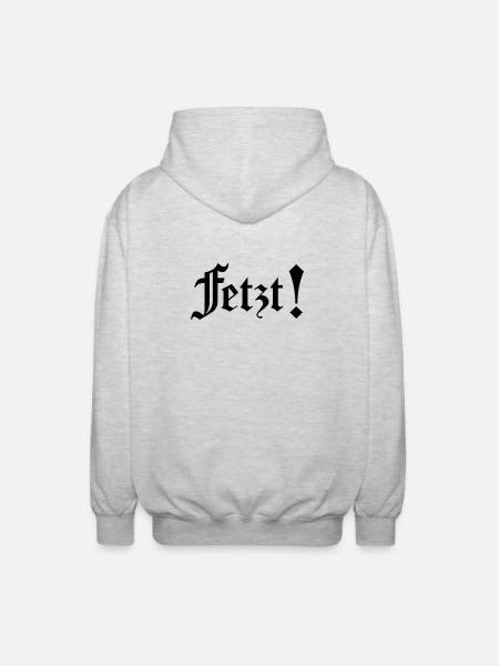 Fetzt - Unisex Kapuzenjacke - Hellgrau meliert