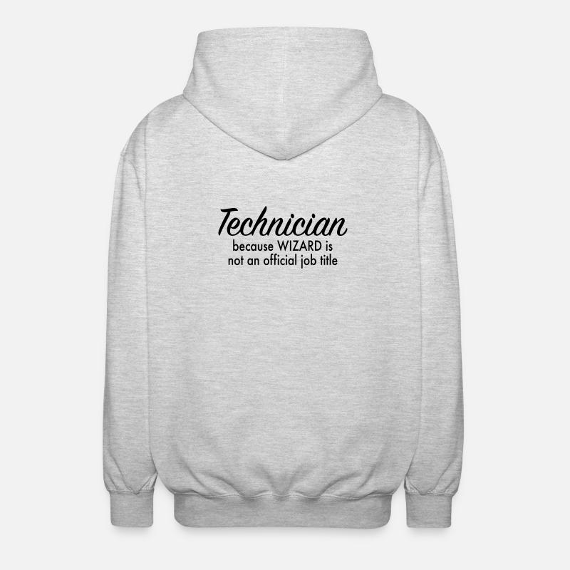 Techniciens - Veste à capuche unisexe - gris clair chiné
