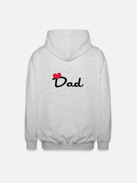 Dad - Veste à capuche unisexe - gris clair chiné