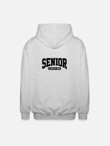 Senior Class Of 2026 - Unisex Hooded Jacket - light heather grey
