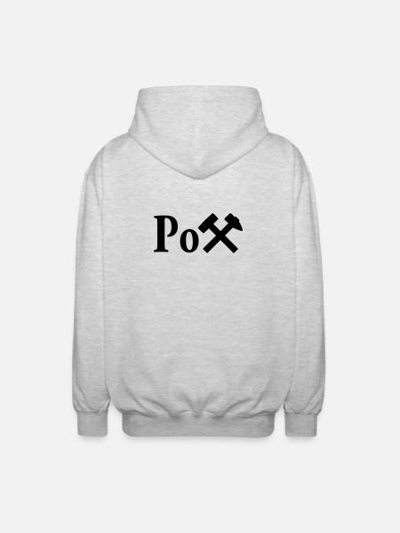 Der Pott - Unisex Kapuzenjacke - Hellgrau meliert