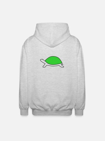 Turtle - Unisex Hooded Jacket - light heather grey