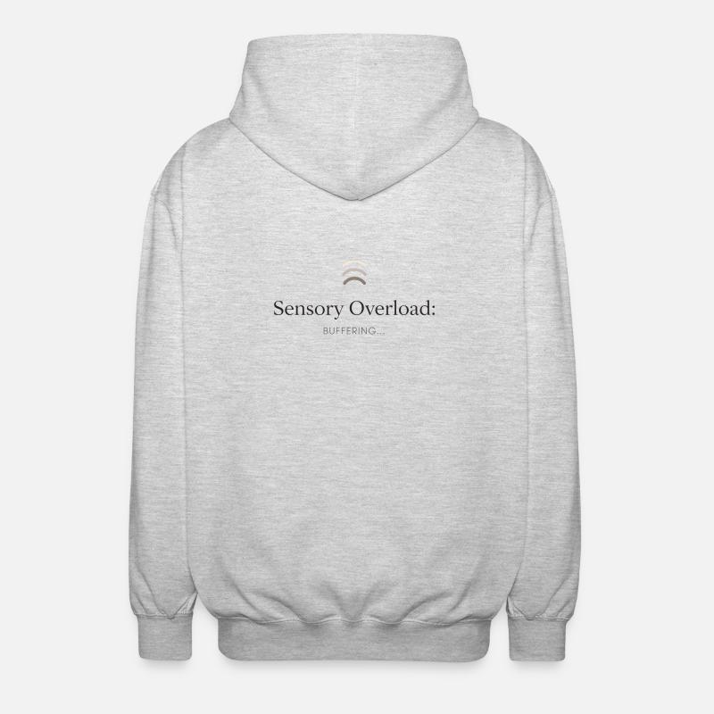 Surcharge sensorielle - Veste à capuche unisexe - gris clair chiné