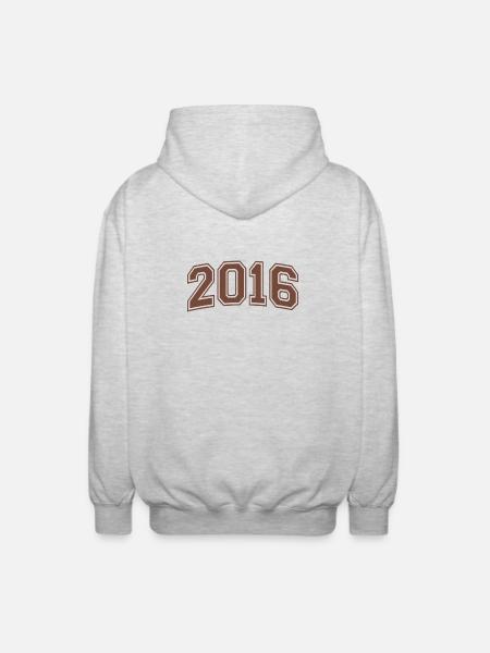 Retro Adventure 10-Jahres-Geschenk 2016 - Unisex Kapuzenjacke - Hellgrau meliert