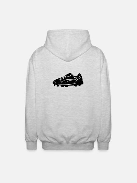 football boot - Unisex Hooded Jacket - light heather grey