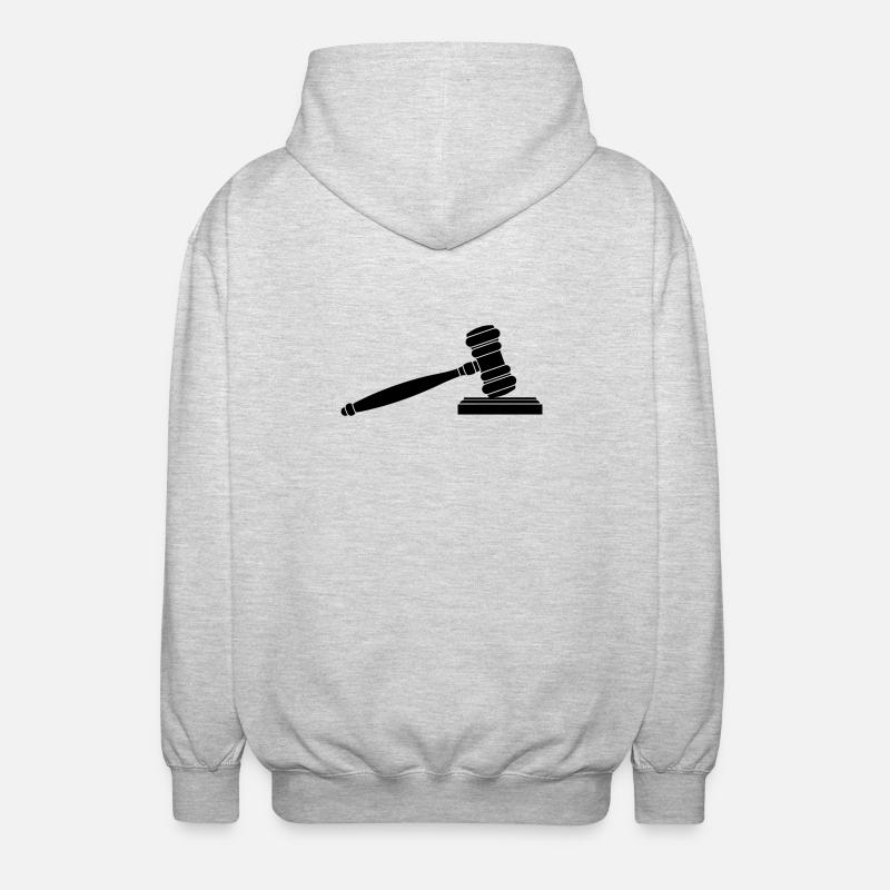 Geschirrhammer Logo - Unisex Kapuzenjacke - Hellgrau meliert