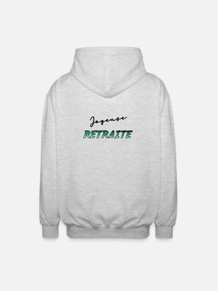 RETIREMENT. RETIREMENT. RETIRED. RETIREMENT - Unisex Hooded Jacket - light heather grey