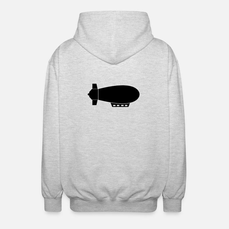 Dirigeable - Veste à capuche unisexe - gris clair chiné