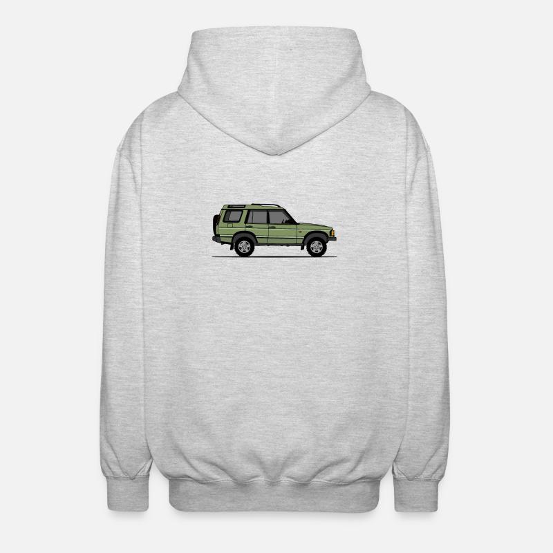 Entdeckung 2 Grün - Unisex Kapuzenjacke - Hellgrau meliert
