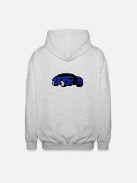 Sports Car - Sports Car - Coupé - Unisex Hooded Jacket - light heather grey