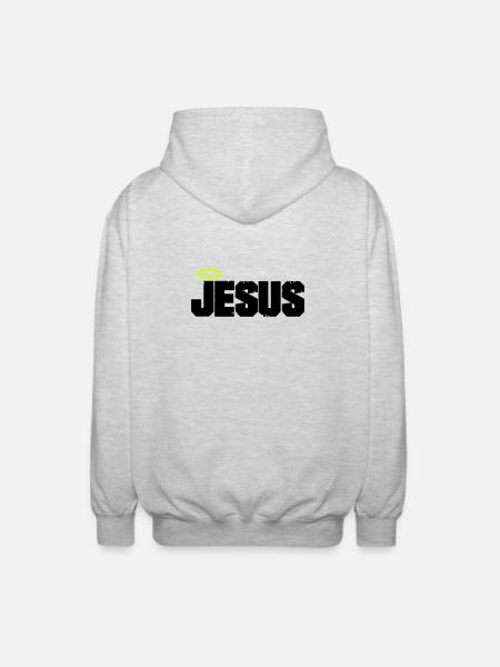Mon Dieu - Veste à capuche unisexe - gris clair chiné