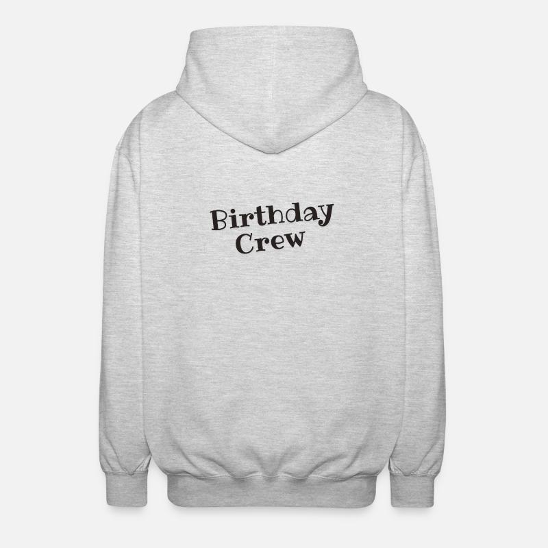 Équipe d’anniversaire - Veste à capuche unisexe - gris clair chiné