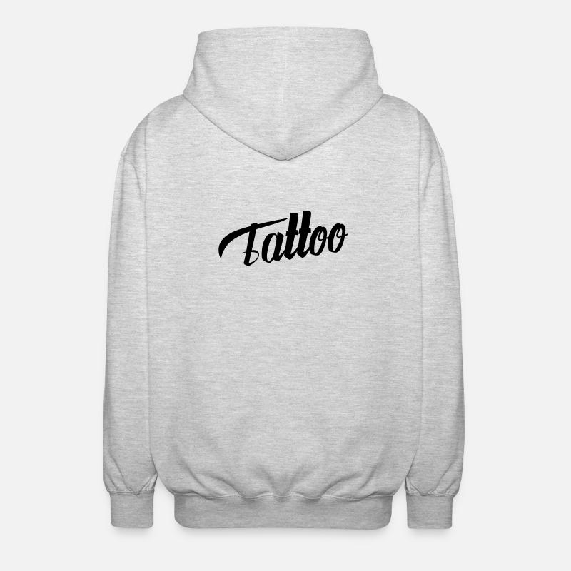 Tatouage - Veste à capuche unisexe - gris clair chiné