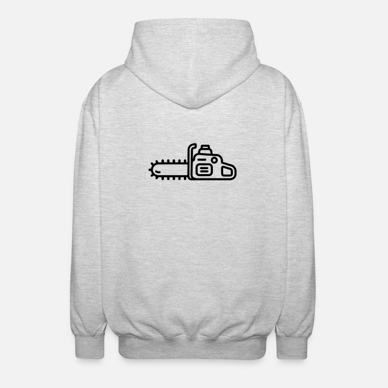 tronçonneuse - Veste à capuche unisexe - gris clair chiné