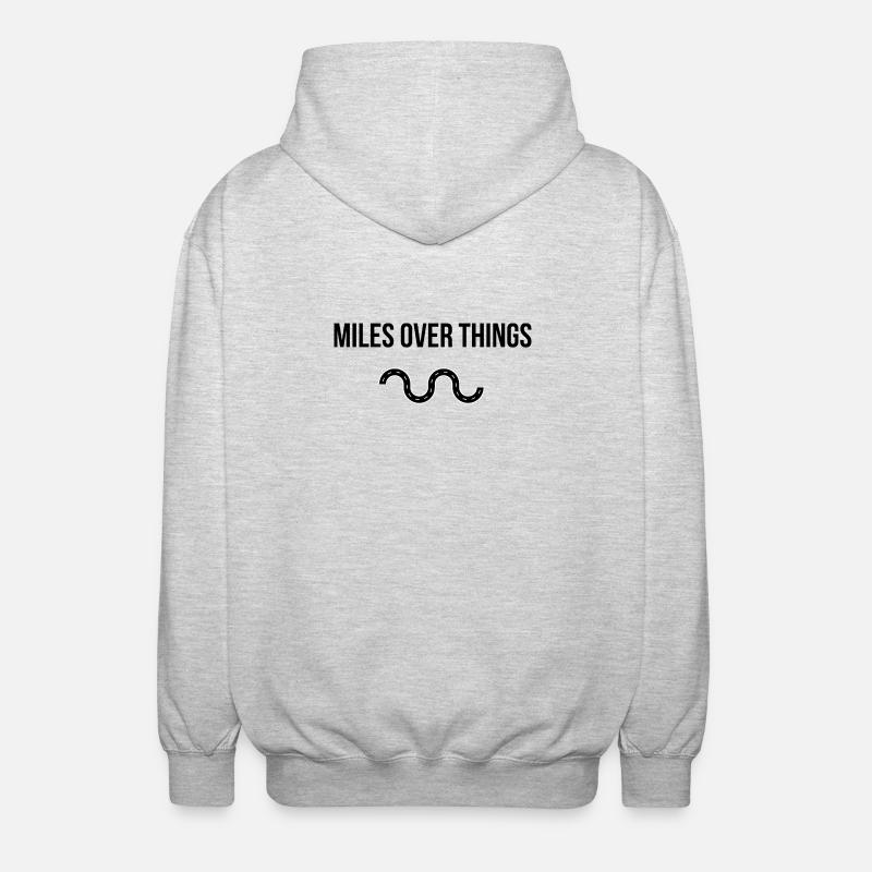 Miles Over Things – Chemise d’aventure - Veste à capuche unisexe - gris clair chiné