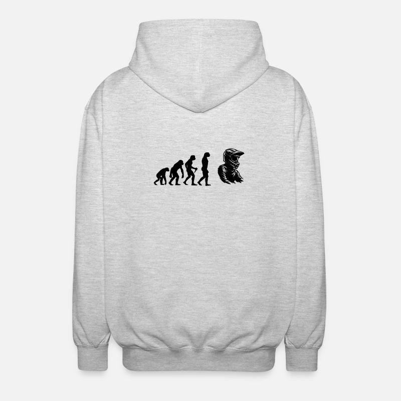 Déclaration pour tous les motocross - Veste à capuche unisexe - gris clair chiné