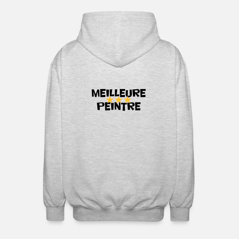 Beste Maler - Unisex Kapuzenjacke - Hellgrau meliert