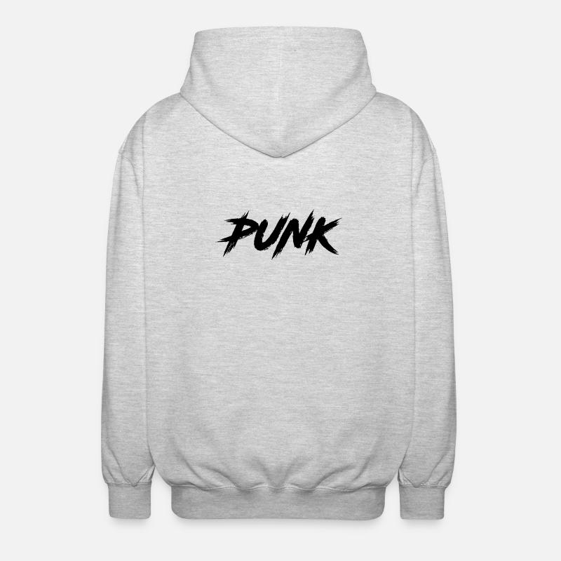 PUNK - Veste à capuche unisexe - gris clair chiné