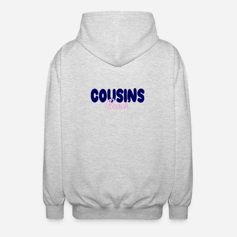 Cousins Beach – Bold & Soft - Unisex Kapuzenjacke - Hellgrau meliert