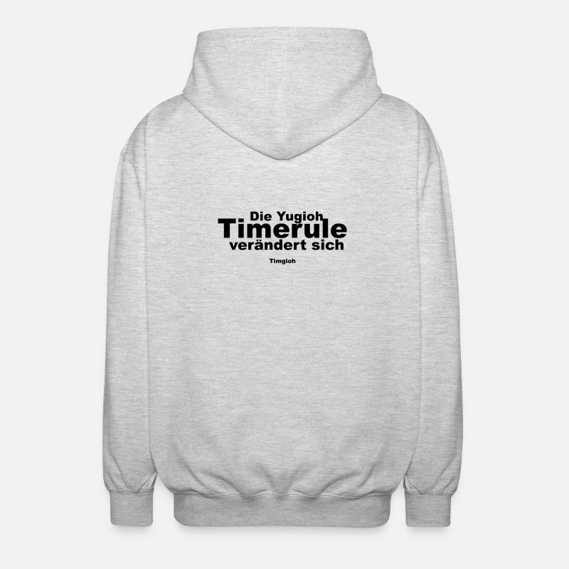 TimeRule - Veste à capuche unisexe - gris clair chiné