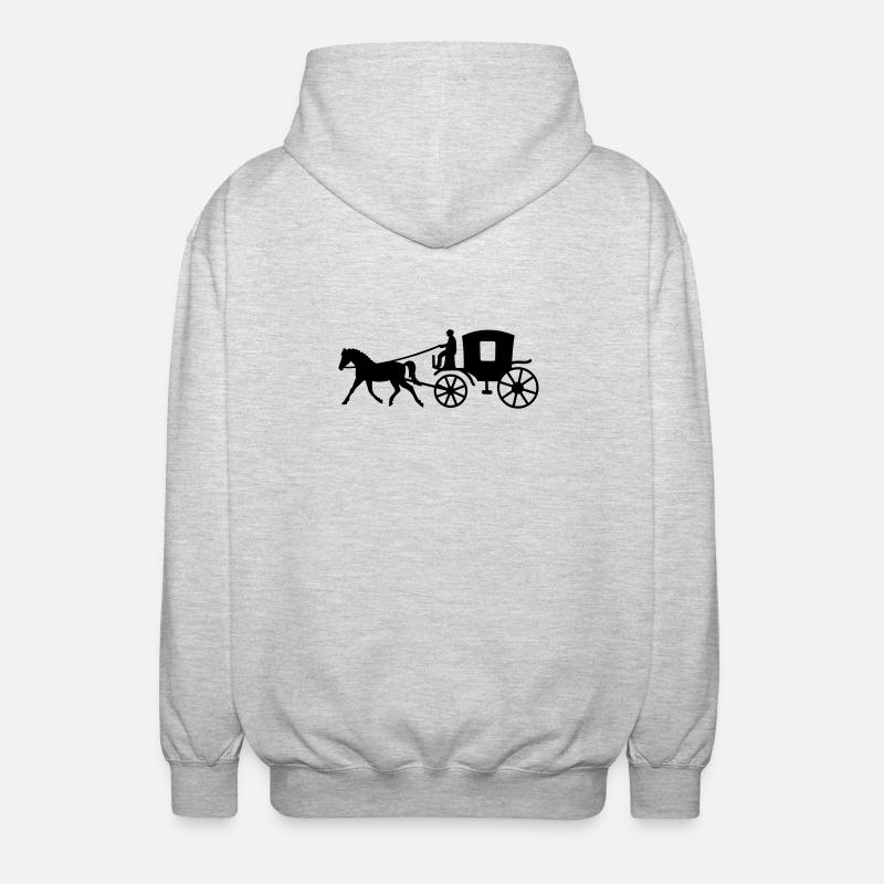 véhicule - Veste à capuche unisexe - gris clair chiné