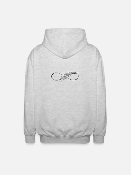 Cute Lines Infinity Spring - Unisex Hooded Jacket - light heather grey