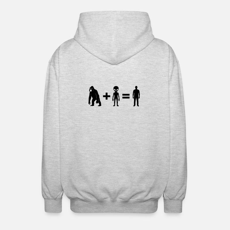 Evolution 2.0 by Falsches Design - Unisex Kapuzenjacke - Hellgrau meliert