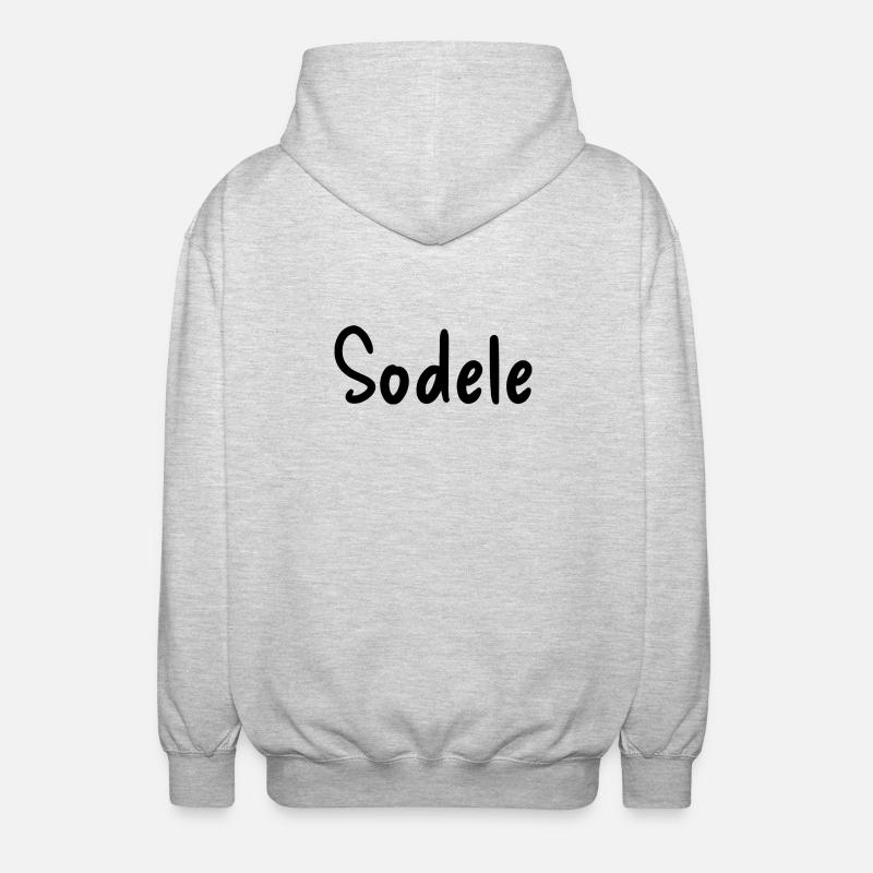 Sodele - Unisex Kapuzenjacke - Hellgrau meliert